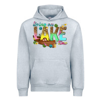 Heather Grey living on lake time Urban Hoodie - texasbilliewilder