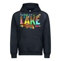 Navy living on lake time Urban Hoodie - texasbilliewilder