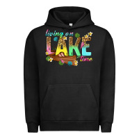 Pigment Black living on lake time Urban Hoodie - texasbilliewilder