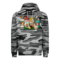 Slate Camo farm animals coffee cups Premium Hoodie - Zillion Design Studio