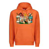 Carrot farm animals coffee cups Premium Hoodie - Zillion Design Studio