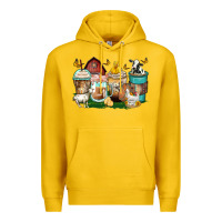 Lemon farm animals coffee cups Premium Hoodie - Zillion Design Studio