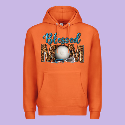 Western Blessed Mom With Lacrosse Premium Hoodie Designed By Texasbilliewilder