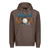 Coffee western blessed mom with lacrosse Premium Hoodie - texasbilliewilder