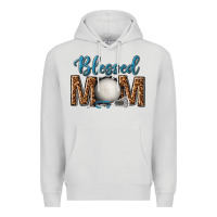 Dove Grey western blessed mom with lacrosse Premium Hoodie - texasbilliewilder