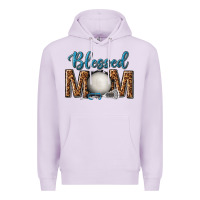Lilac western blessed mom with lacrosse Premium Hoodie - texasbilliewilder