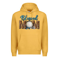 Mustard western blessed mom with lacrosse Premium Hoodie - texasbilliewilder