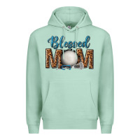 Seafoam western blessed mom with lacrosse Premium Hoodie - texasbilliewilder