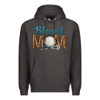 Smoke western blessed mom with lacrosse Premium Hoodie - texasbilliewilder