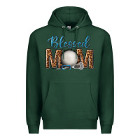 Sports Green western blessed mom with lacrosse Premium Hoodie - texasbilliewilder