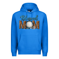 True Royal western blessed mom with lacrosse Premium Hoodie - texasbilliewilder