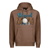 Chestnut western blessed mom with lacrosse Premium Hoodie - texasbilliewilder