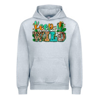 Heather Grey keep it wild Urban Hoodie - Zillion Design Studio