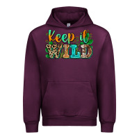 Mauve Wine keep it wild Urban Hoodie - Zillion Design Studio
