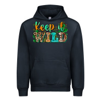 Navy keep it wild Urban Hoodie - Zillion Design Studio