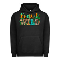 Pigment Black keep it wild Urban Hoodie - Zillion Design Studio