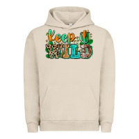 Pigment French Oak keep it wild Urban Hoodie - Zillion Design Studio