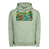 Pigment Oil Green keep it wild Urban Hoodie - Zillion Design Studio