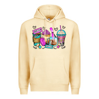 Pina Colada eyelash coffee cups Premium Hoodie - Zillion Design Studio