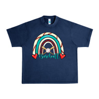 Navy Baseball Rainbow Urban Heavy Tee - RanaPortraitStore