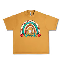Peanut Butter Baseball Rainbow Urban Heavy Tee - RanaPortraitStore