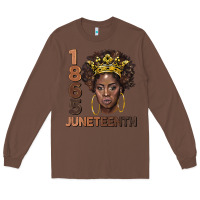 Chestnut 1865 juneteenth black women Long Sleeve Tee - BarkalooDesign