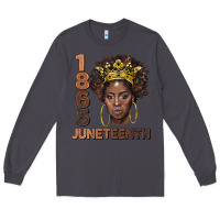 Smoke 1865 juneteenth black women Long Sleeve Tee - BarkalooDesign