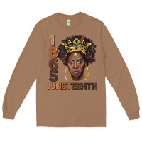 Toasted Coconut 1865 juneteenth black women Long Sleeve Tee - BarkalooDesign