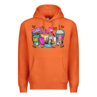 Carrot eyelash coffee cups Premium Hoodie - Zillion Design Studio