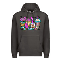 Smoke eyelash coffee cups Premium Hoodie - Zillion Design Studio