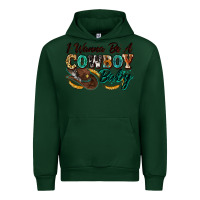 Forest Green i wanna be a cowboy baby Urban Hoodie - Zillion Design Studio