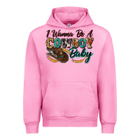 Fuchsia Pink i wanna be a cowboy baby Urban Hoodie - Zillion Design Studio