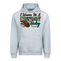 Heather Grey i wanna be a cowboy baby Urban Hoodie - Zillion Design Studio