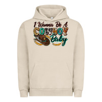 Pigment French Oak i wanna be a cowboy baby Urban Hoodie - Zillion Design Studio