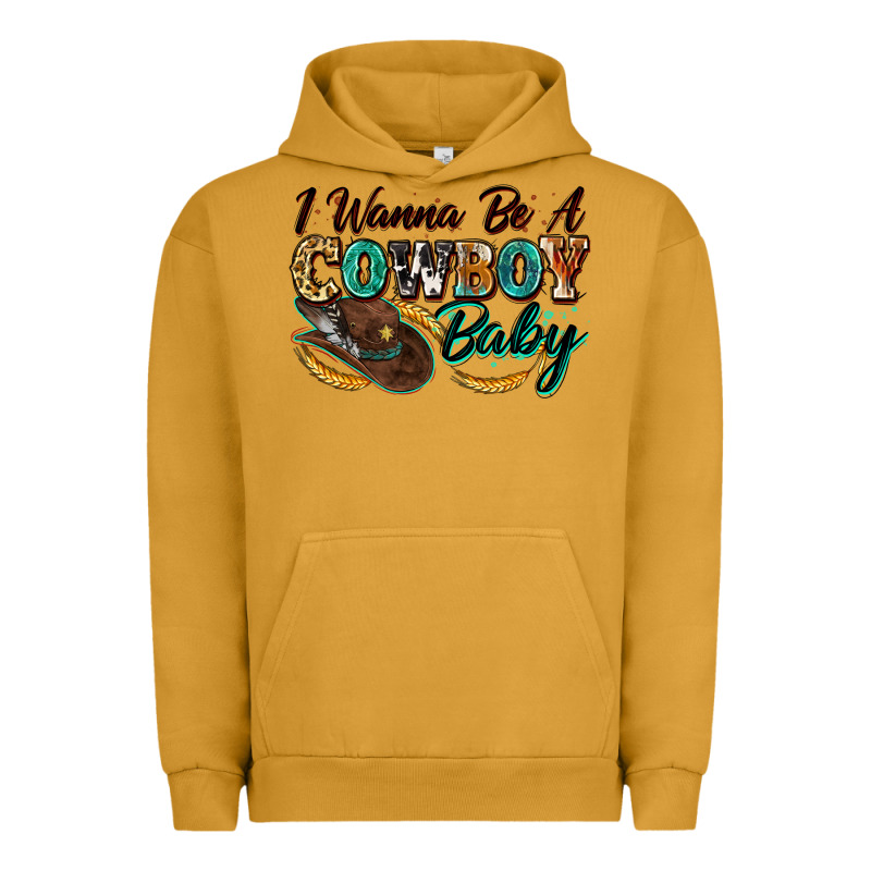 I Wanna Be A Cowboy Baby Urban Hoodie by Zillion Design Studio | Teevron