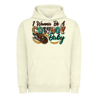 Pigment Pistachio i wanna be a cowboy baby Urban Hoodie - Zillion Design Studio