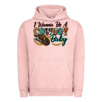 Pigment Salmon i wanna be a cowboy baby Urban Hoodie - Zillion Design Studio