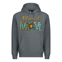 Rock western blessed mom with sunflower Premium Hoodie - texasbilliewilder