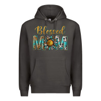 Smoke western blessed mom with sunflower Premium Hoodie - texasbilliewilder