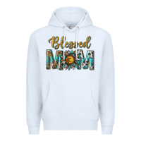 White western blessed mom with sunflower Premium Hoodie - texasbilliewilder