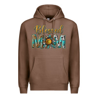 Chestnut western blessed mom with sunflower Premium Hoodie - texasbilliewilder