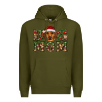 Army Green christmas dog mom dachshund Premium Hoodie - RanaPortraitStore