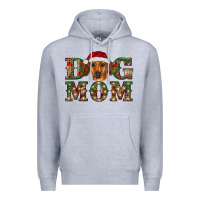 Heather Grey christmas dog mom dachshund Premium Hoodie - RanaPortraitStore