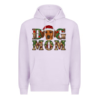 Lilac christmas dog mom dachshund Premium Hoodie - RanaPortraitStore