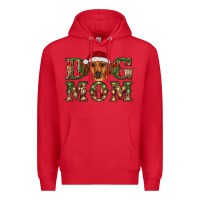Red christmas dog mom dachshund Premium Hoodie - RanaPortraitStore