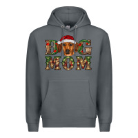 Rock christmas dog mom dachshund Premium Hoodie - RanaPortraitStore