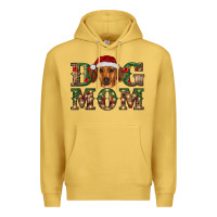 Antique Gold christmas dog mom dachshund Premium Hoodie - RanaPortraitStore