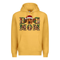 Mustard christmas dog mom dachshund Premium Hoodie - RanaPortraitStore