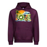 Mauve Wine love kiwi summer Urban Hoodie - texasbilliewilder