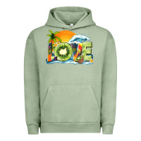 Pigment Oil Green love kiwi summer Urban Hoodie - texasbilliewilder